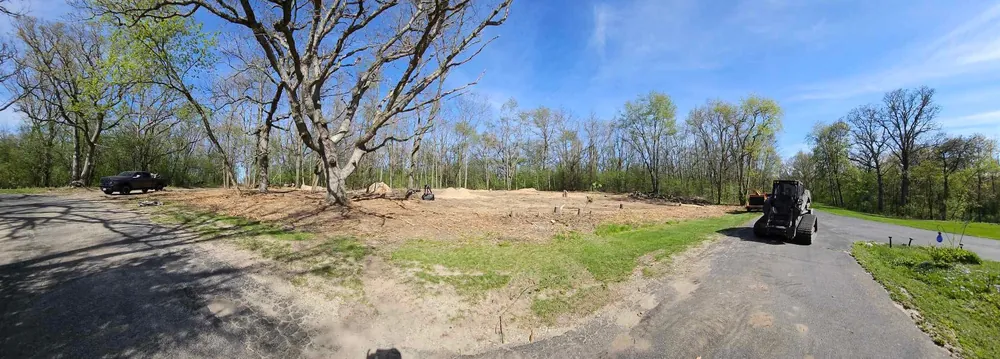 Access drive and site graded and prepped for construction by Proper Grounds